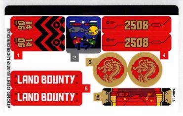 LEGO Autocollant pour l'ensemble 70677