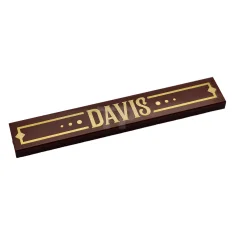 LEGO Tile 1 x 6 with 'DAVIS' Pattern