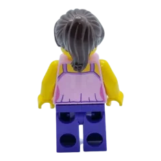 LEGO Ragazza, top rosa acceso con farfalle e fiori, gambe viola…