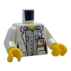 LEGO Torso (complete) with Lab Coat Pattern