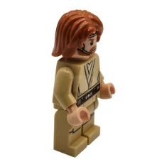 LEGO Obi-Wan Kenobi - Cheveux mi-longs ébouriffés avec raie centrale et…