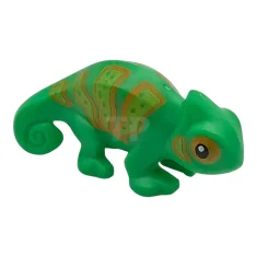 LEGO Camaleonte con motivo a strisce lime e arancione