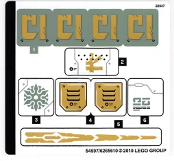 LEGO Sticker for Set 70676