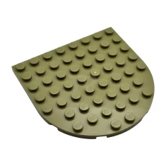 LEGO Plate, Round 8 x 8 Rounded End