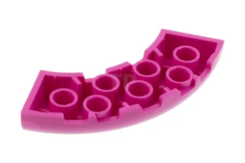 LEGO Dakpan 5 x 5 ronde hoek met toppatroon