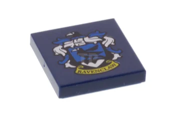 LEGO Tile 2 x 2 with Groove with 'RAVENCLAW' House Crest…