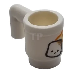 LEGO Minifigure, Utensil Cup with Marshmellow Face in Yellow and Orange…