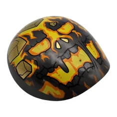 LEGO Armor, Shoulder Shell with Connector and Molten Man Face Pattern