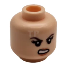 LEGO Kopf Minifigur mit Schönheitsfleck / Wutmuster (doppelseitig)