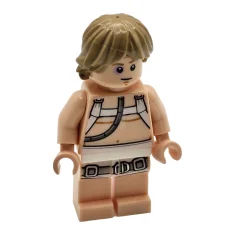 LEGO Luke Skywalker (Bacta Tank Outfit, Donkerbruin haar)