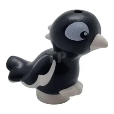 LEGO Vogel, Friends / Elfen, Voeten verbonden met zwart lichaam, zwart-wit…