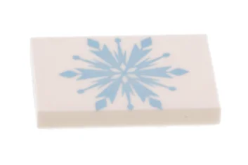 LEGO Tile 2 x 3 with Snowflake Pattern