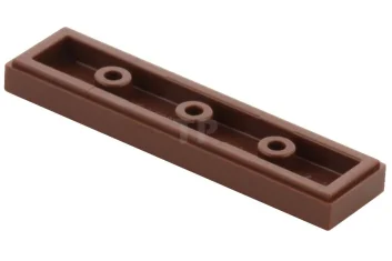 LEGO Tile 1 x 4 with Teeth Pattern