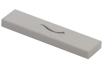 LEGO Carreau 1 x 4 avec motif noir de sourire fin…