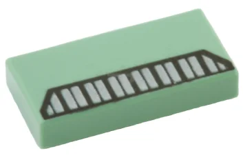 LEGO Tile 1 x 2 with Grille Pattern