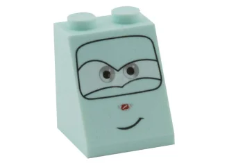 LEGO Slope 65° 2 x 2 x 2 with Eyes Pattern