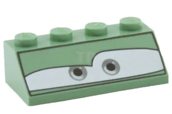 LEGO Pendenza 2 x 4 - 45° con schema ad occhi…