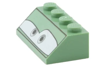 LEGO Pendenza 2 x 4 - 45° con schema ad occhi…