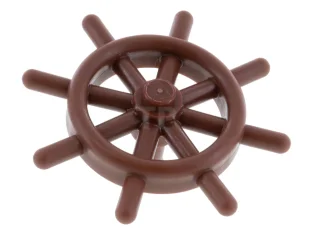 LEGO Boot scheepswiel met pin met gleuf