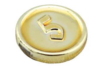 LEGO Minifig, Utensil Coin Type 3 with 5 Mark