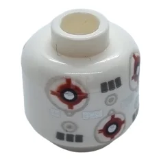 LEGO Minifiguur, hoofd (zonder gezicht) Marksman-H Training Remote Droid Patroon -…