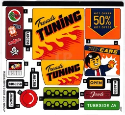 LEGO Sticker voor set 60258