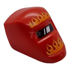 LEGO Minifiguur, Vizier Lassen met Vlammen Oranje en Geel Patroon