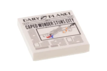 LEGO Tile 2 x 2 with Groove with Newspaper 'DAILY PLANET'…
