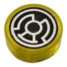 LEGO Tegel 1 x 1 Rond met cirkel - Ringpatroon (Lantaarn…