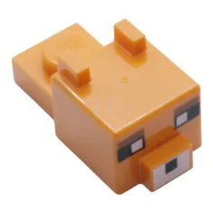 LEGO Minecraft Kopf, Blocky mit Ohren und Nase (Rote Katze)