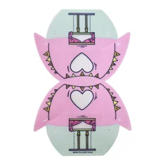 LEGO Plastic Tent with Bright Pink Top and Light Aqua Bottom…