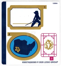 LEGO Autocollant pour l'ensemble 43174 - Feuille 1