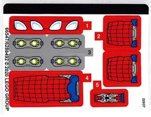 LEGO Sticker for Set 76148