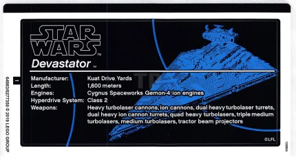 LEGO Sticker for Set 75252