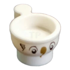 LEGO Theekop met barst en gezichtspatroon (Chip)