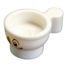 LEGO Theekop met barst en gezichtspatroon (Chip)