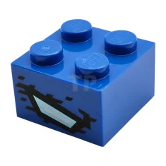 LEGO Brick 2 x 2 with Dragon Eye Pattern on Two…