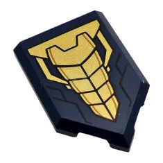 LEGO Tile 2 x 3 Pentagonal with Chest Protector Pattern