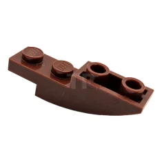 LEGO Dakpan, gebogen 4 x 1 omgekeerd