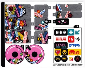 LEGO Aufkleber für Set 71710