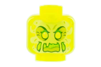 LEGO Head Minifig with Alien Ghost Clown Pattern