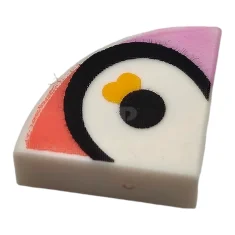 LEGO Tile 1 x 1 Round Quarter with Eye Pattern