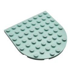 LEGO Plate, Round 8 x 8 Rounded End