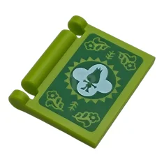 LEGO Book Cover with Troll and Flowers Pattern