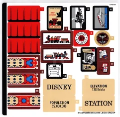 LEGO Sticker for Set 71044 - Sheet 1 