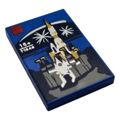 LEGO Carreau 2 x 3 avec motif château Disney