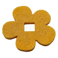 LEGO Felt Fabric 6 x 6 Flower Thick with Square Hole