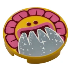 LEGO Tile 2 x 2 Round with Bottom O and Sunflower…