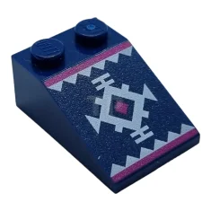 LEGO Pendenza 3 x 2 - 33° con motivo geometrico
