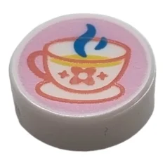 LEGO Carreau 1 x 1 rond avec motif de tasse de…